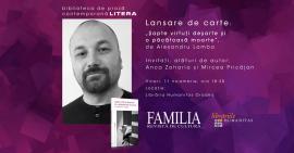 Lansare de carte și sesiune de autografe, la Humanitas: Romanul „Șapte virtuți deșarte și o păcătoasă moarte”, de Alexandru Lamba