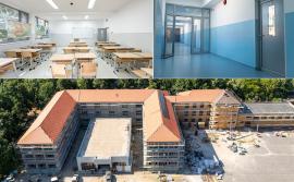 Liceul „Lucian Blaga” din Oradea, modernizat în proporție de 70%. Primăria promite că lucrările vor fi gata în august (FOTO)