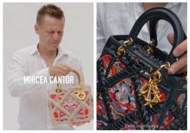 Artistul Mircea Cantor, stabilit la Paris, a prezentat detaliile de pe genţile Lady Dior, inspirate de motivele tradiționale din Bihor (VIDEO)