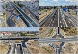 Aproape gata! A început asfaltarea pasajului din Calea Aradului pe sub centura Oradea (FOTO)