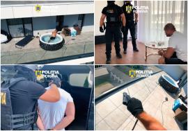Urmărit internațional pentru trafic de droguri, prins de mascați după ce s-a relaxat în jacuzzi, pe terasa unui penthouse din Bistrița (VIDEO)