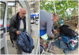 Boschetar cu rezidență: Omul fără adăpost din Cazaban se dovedește mai tare decât autoritățile (FOTO)