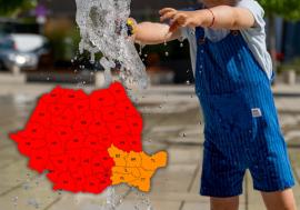 Temperaturi extreme în Bihor, de până la 41 grade la umbră. Meteorologii au extins codul roșu de caniculă până miercuri