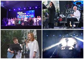 De 31 de ani, Oradea promovează pacea cu muzică rock: Concertul „Give Peace a Chance” a adunat sute de orădeni în curtea Muzeului (FOTO)