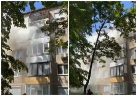 Tragedie într-un bloc din Oradea: O femeie a murit într-un incendiu violent. Opt persoane au fost evacuate (VIDEO)