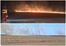 Bilanțul unei zile de foc în Bihor: Nouă incendii de vegetație și peste 70 de hectare afectate