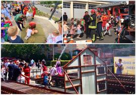 Cei mici, la datorie: Ce activități au pregătit pompierii în Oradea și în Bihor de Ziua Copilului (FOTO)