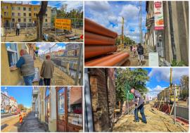 „Ne gândim să închidem”. Lucrările la pasajele subterane din Oradea fac viața grea trecătorilor și omoară afacerile din zonă (FOTO)