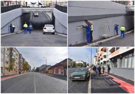 Ultimele pregătiri la pasajul Oneștilor din Oradea: Când ar putea fi deschisă circulația (FOTO)