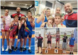 Luptătorii de la LPS Bihorul – CS Gladiatorul Oradea, rezultate remarcabile la un turneu internațional din Ungaria (FOTO)