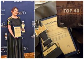 O bihoreancă pe scena elitelor europene, la Viena. Mirela Blaga, premiată pentru succesul construit în 19 ani de muncă, într-o lume a bărbaților (FOTO)