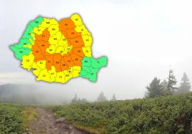 Vremea rea continuă în Bihor. Meteorologii au prelungit o avertizare de cod galben cu vânt, vijelii și ploi torențiale pentru zona de munte 