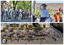 FOTO - Parada atelajelor la Oradea: omul de afaceri Beneamin Rus, călare în fruntea alaiului, iar primarul din Oșorhei, la hățurile primei trăsuri