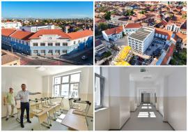 Liceul Aurel Lazăr din Oradea, unde a învățat și primarul Florin Birta, reabilitat cu 23 milioane de lei. Vezi cum arată acum! (FOTO)