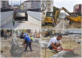 Pasajul Oneștilor ar putea fi deschis la sfârșitul lui octombrie. Mălan: „Puteam termina de mult” (FOTO)