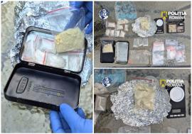 Prins în flagrant, la Oradea, cu droguri ascunse în mașină: Un bărbat de 33 de ani a fost arestat preventiv (FOTO)
