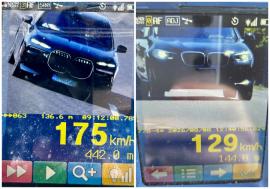 Vitezomani pe șoselele din Bihor: 129 km/h într-o zonă cu limită de 50 și 175 km/h pe drumul expres