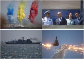 Ziua Marinei, sărbătorită cu un amplu spectacol la Constanța, la care participă peste 3.500 de militari. Ilie Bolojan, huiduit de o parte din public (FOTO/VIDEO)