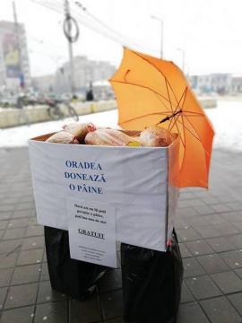 „Oradea donează o pâine”: Peste 150 de pâini donate pentru sărmanii oraşului