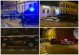 Pachet suspect în fața Sinagogii Mari Ortodoxe din Oradea. Acces interzis pe strada Mihai Viteazul și împrejurimi (FOTO/VIDEO)