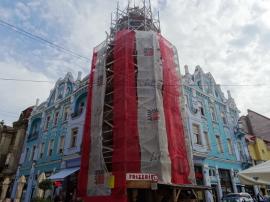 Ne enervează: Păsuită de Primărie pentru finalizarea reabilitării Palatului Moskovits, firma Abed Nego n-a mai reluat lucrările