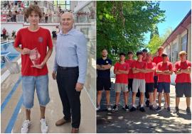 Crișul Oradea, locul 4 la Campionatul Național de Polo U16. Ilie Maximciuc, premiat drept cel mai bun portar al competiției