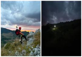 Doi turiști din Oradea, salvați cu ajutorul corzilor după ce au rămas blocați pe Piatra Secuiului
