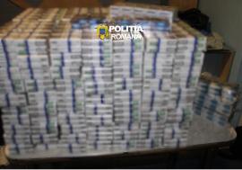 Orădeancă reținută pentru contrabandă cu țigări. Polițiștii au confiscat aproape 30.000 de țigarete