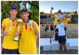 Aur pentru Oradea la volei pe nisip! Raphael Plugar și David Szabo Alexi, campioni naționali U16 (FOTO)