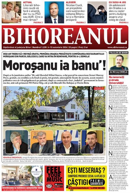 Nu ratați noul BIHOREANUL tipărit: Încă o afacere păguboasă a Primăriei, pe banii orădenilor