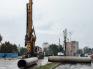 Șantierul din Piața Gojdu din Oradea: Constructorul a pus în funcțiune cea de-a patra foreză pentru a accelera ritmul de realizare a celor 2.000 de piloți forați
