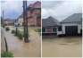 Străzi și curți inundate, în Bihor (VIDEO)