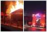 Incendiu în Bihor: O casă în șantier a fost devastată de flăcări (VIDEO)
