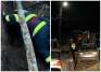 Accident cumplit în Bihor: Un mal de pământ s-a surpat peste doi muncitori care montau conductele de canalizare, unul a murit