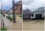 Străzi și curți inundate, în Bihor (VIDEO)